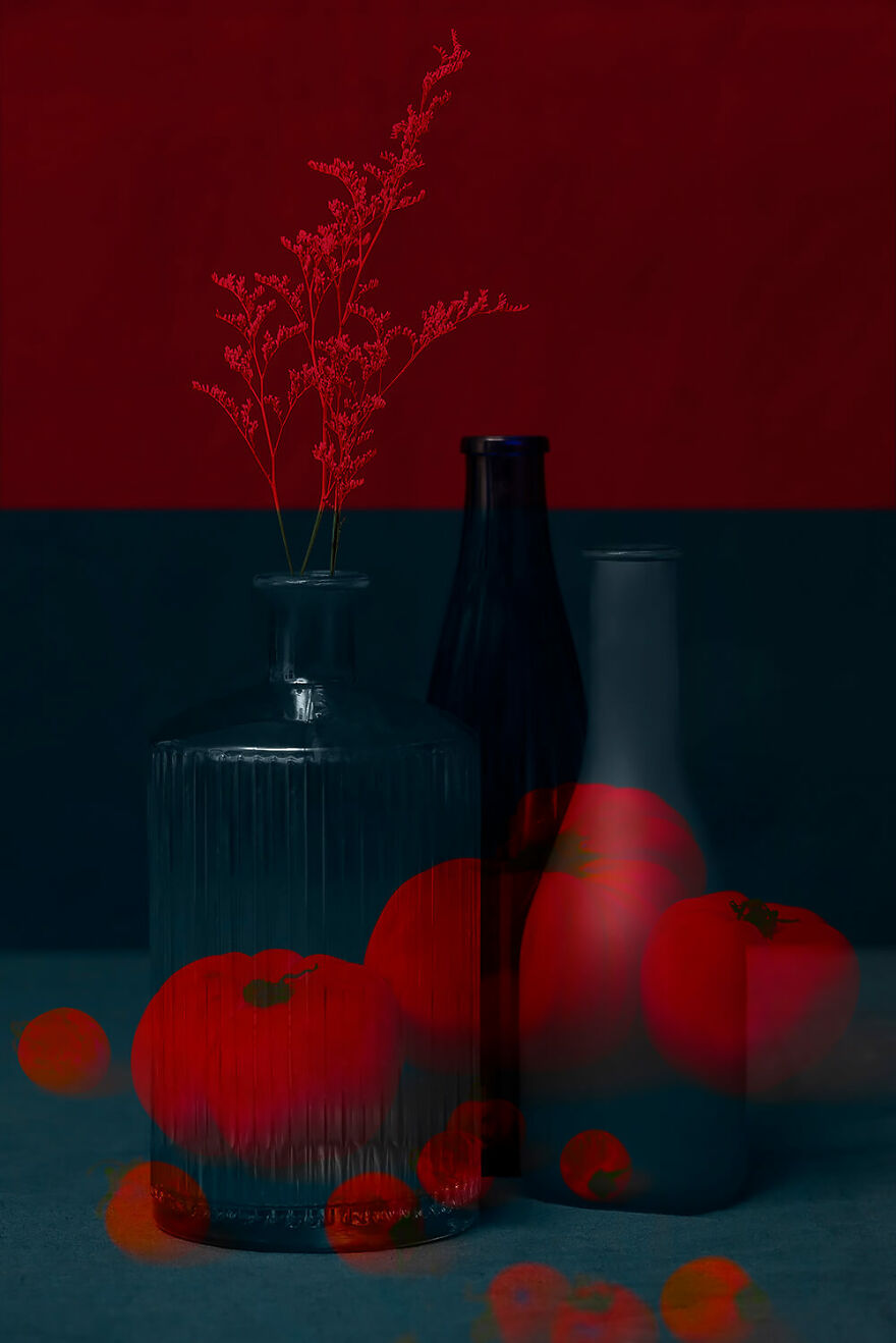 "Digital Superimposition" From The Series "Colors Of Light" By Anne-Claire Vimal Du Monteil