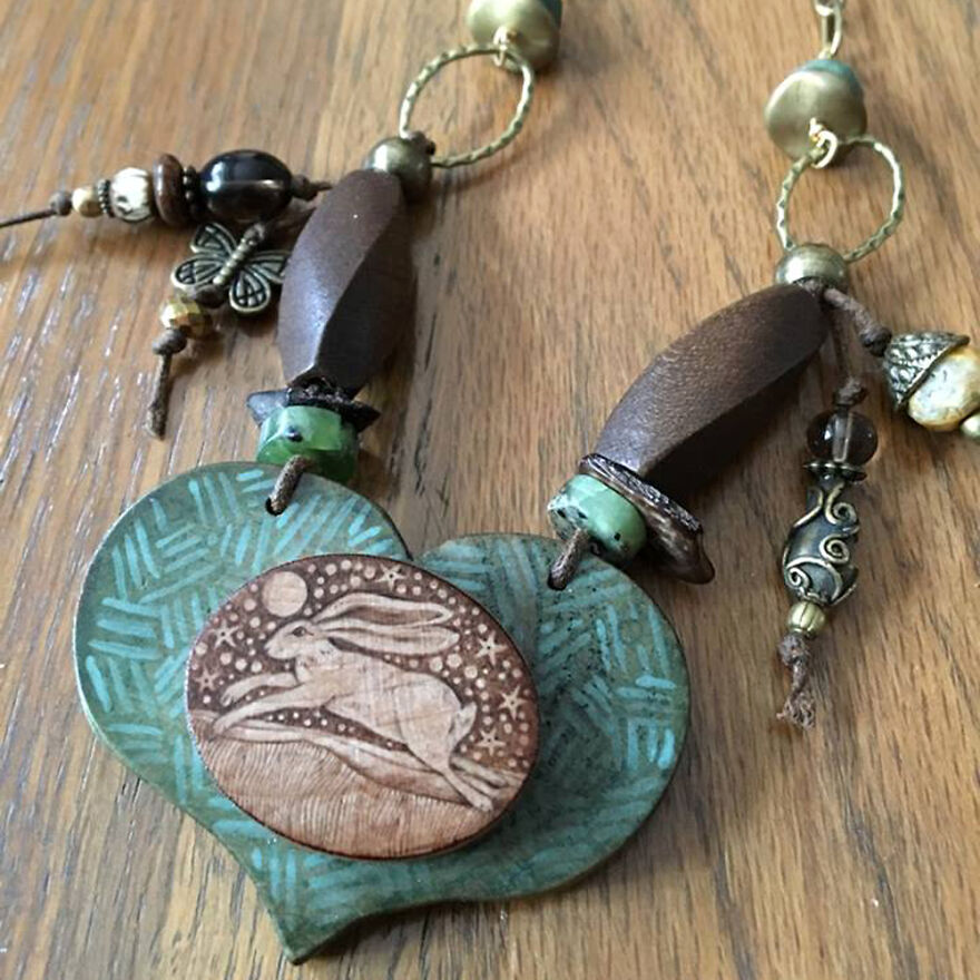 Rabbit Pendant By Something Else Studio (USA)