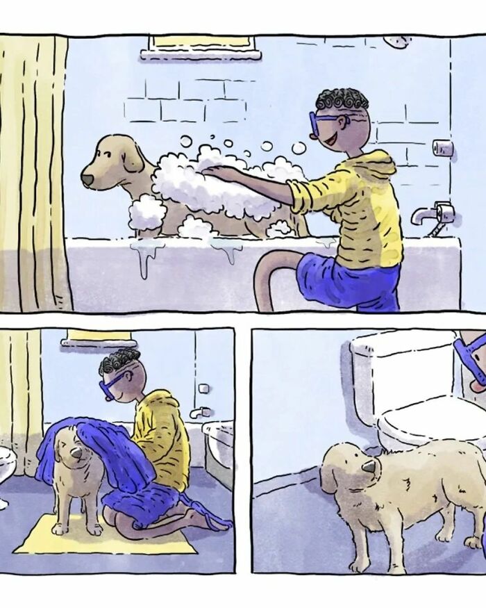 Artist Creates Heartfelt Comics About Life With A New Dog Without Using A Single Word (5 New Stories) Artist Creates Heartfelt Comics About Life With A New Dog Without Using A Single Word (5 New Stories)