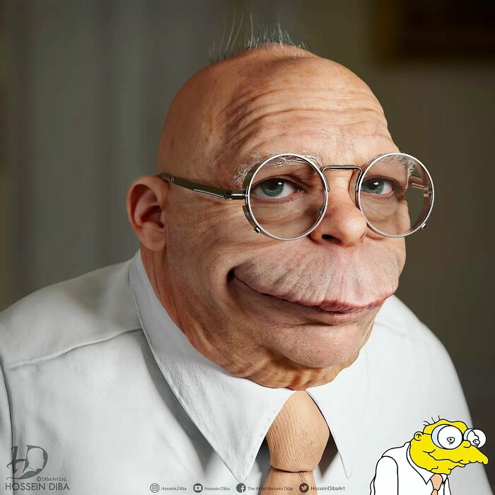 Hans Moleman From The Simpsons