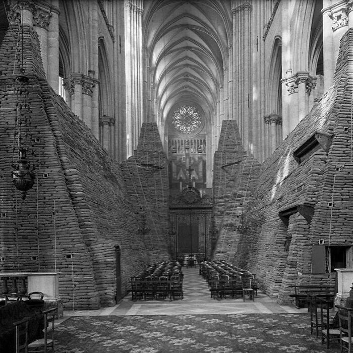 Norte Dame Sandbagged During World War One
