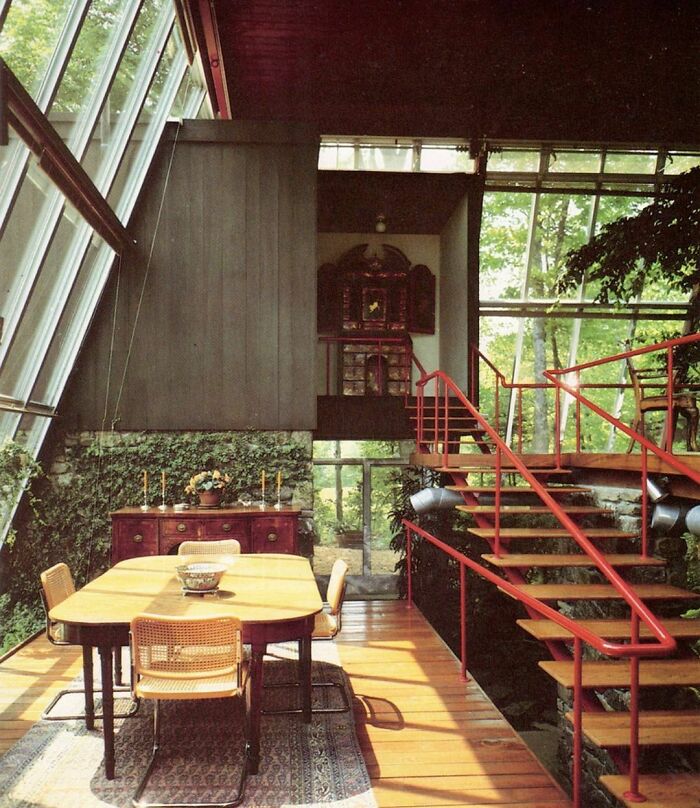 Under Stair Greenery Is A Must! . Inside Today’s Home - Ray And Sarah Faulkner 1986