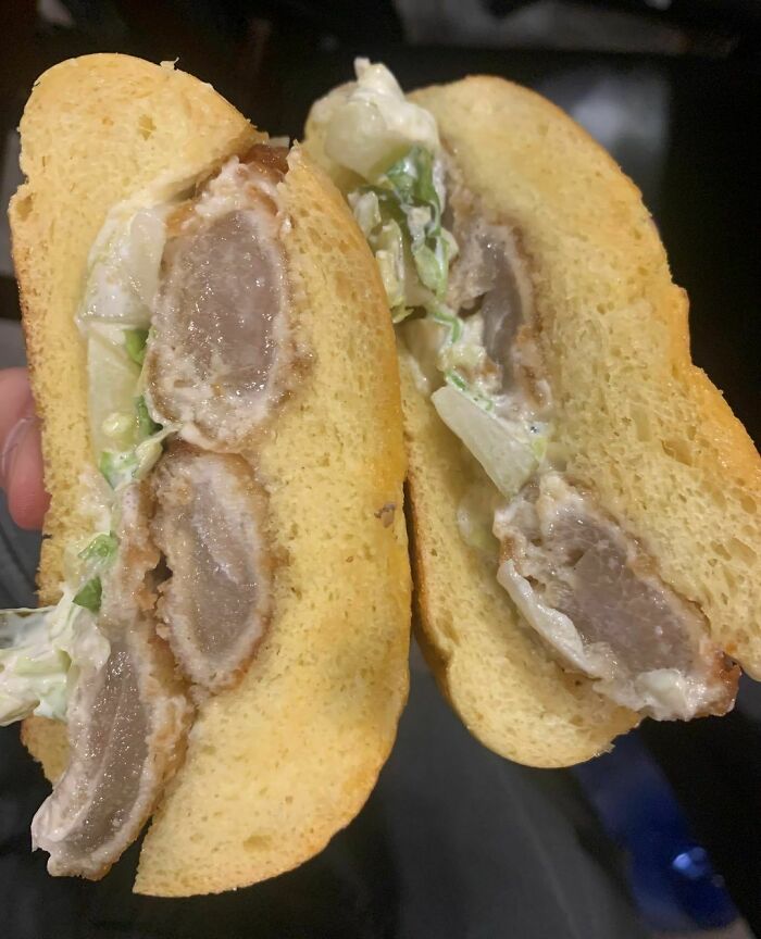 El sándwich de pollo que compré hoy en Mr Beast Burger