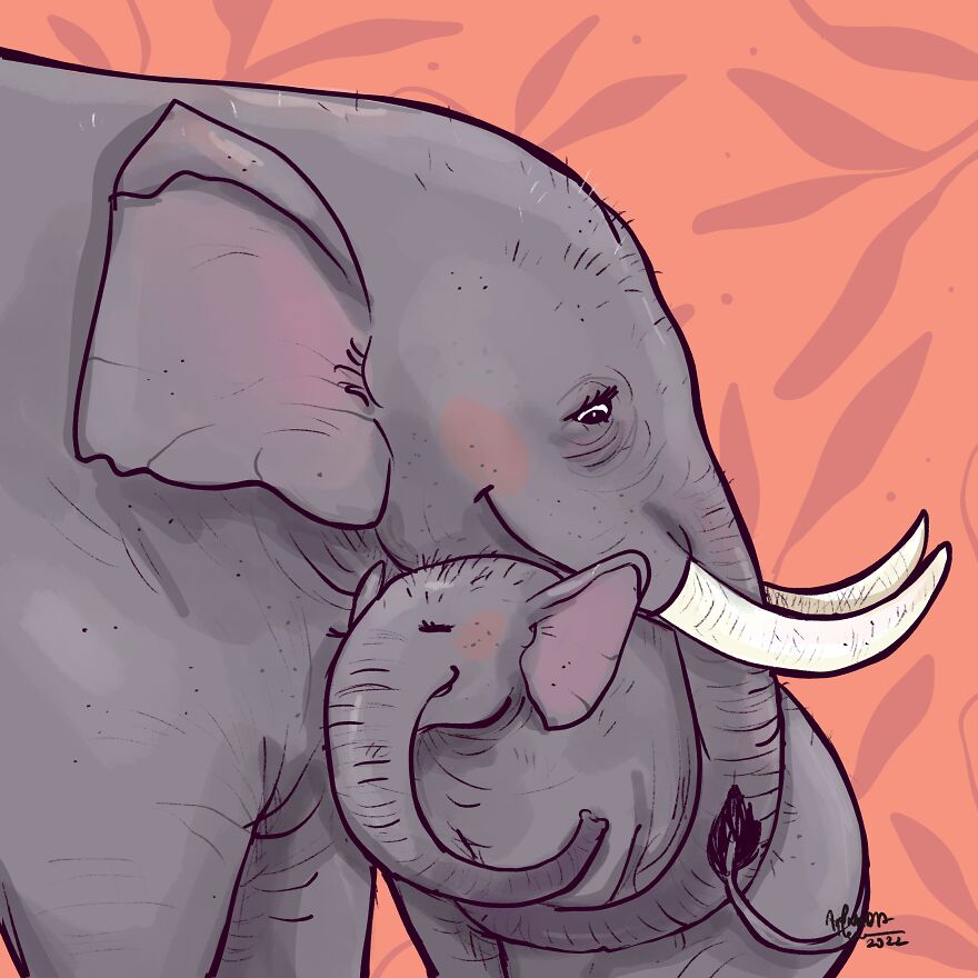 Enveloped In A Protective Hug Like An Elephant