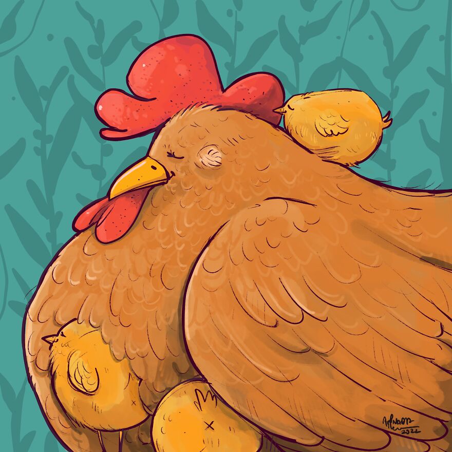 Waking Up To A Soft And Feathery Hug