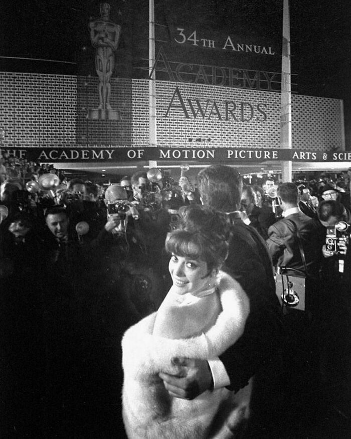 Natalie Wood And Warren Beatty Attending The 34th Academy Award Ceremony In Los Angeles, 1962