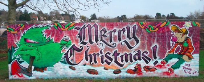 Christmas Street Art And Integration Of Street Art In The Urban Cities Christmas Street Art And Integration Of Street Art In The Urban Cities