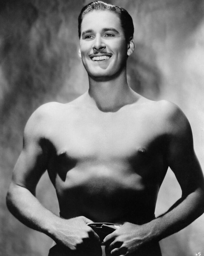 Errol Flynn In Publicity Stills For Gentleman Jim, 1942