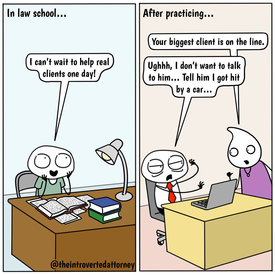 25 Comics Drawn By A Disgruntled Lawyer That Anyone With A Corporate Job Can Relate To