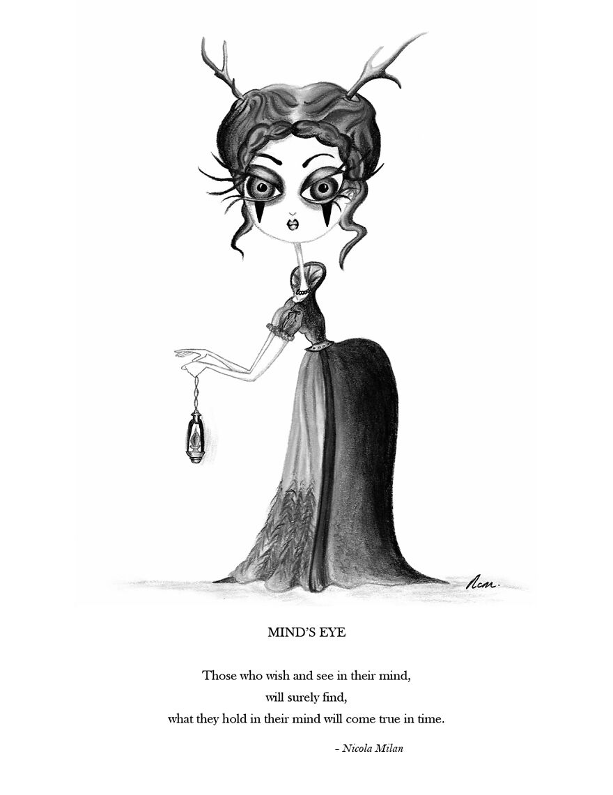 I Draw Steampunk Gothic Characters And Write Poems That Tim Burton Fans Will Adore