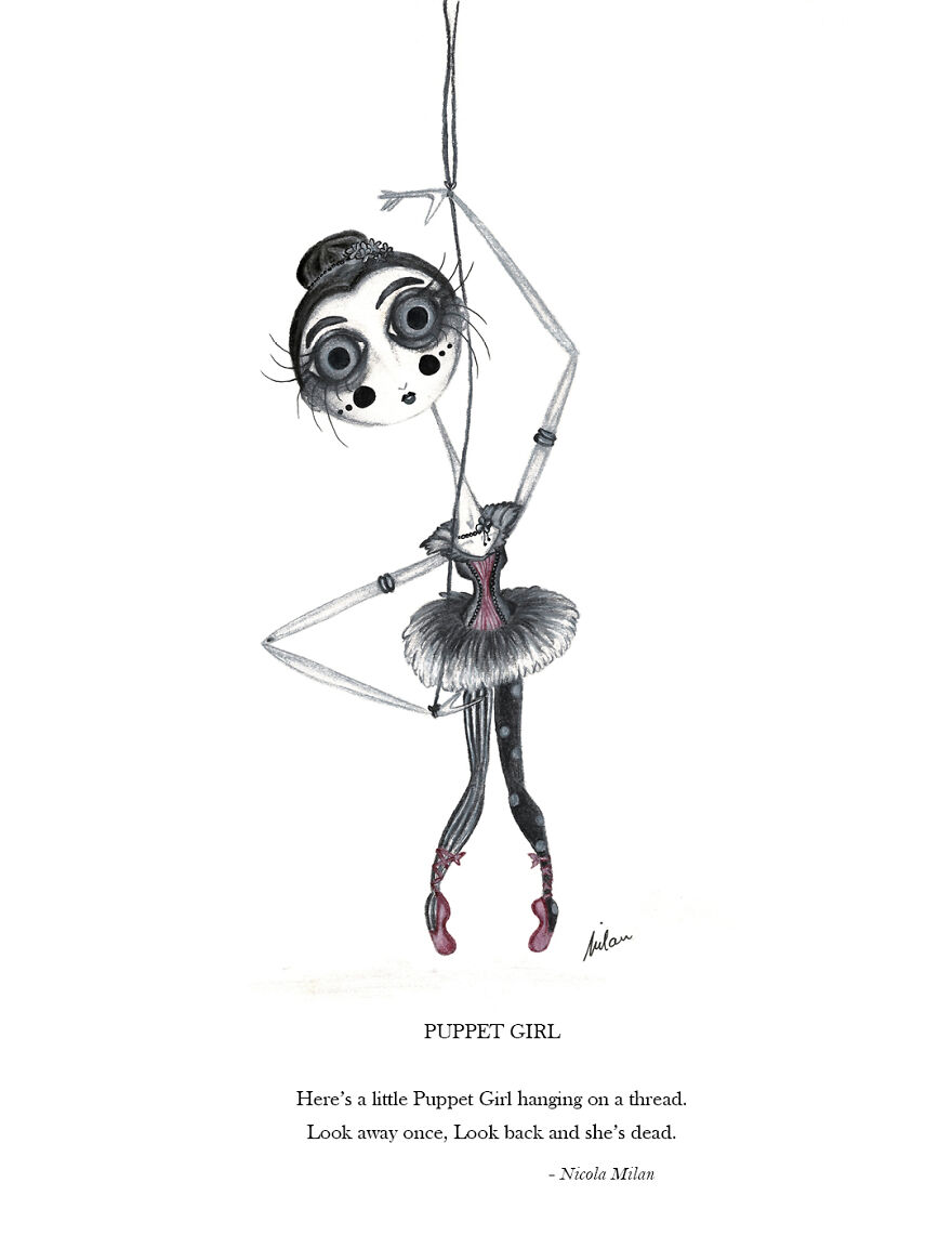 I Draw Steampunk Gothic Characters And Write Poems That Tim Burton Fans Will Adore