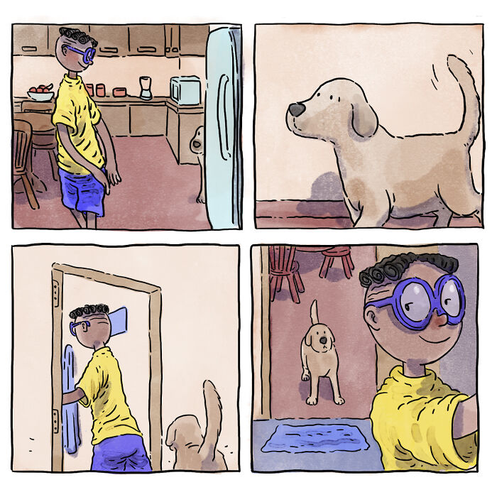Artist Creates Heartfelt Comics About Life With A New Dog Without Using A Single Word (5 New Stories) Artist Creates Heartfelt Comics About Life With A New Dog Without Using A Single Word (5 New Stories)