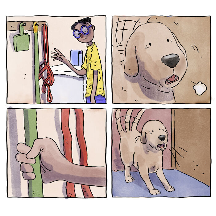 Artist Creates Heartfelt Comics About Life With A New Dog Without Using A Single Word (5 New Stories) Artist Creates Heartfelt Comics About Life With A New Dog Without Using A Single Word (5 New Stories)