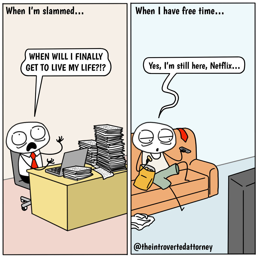 25 Comics Drawn By A Disgruntled Lawyer That Anyone With A Corporate Job Can Relate To
