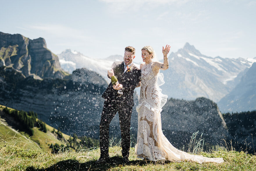 Celebratory Champagne Pop