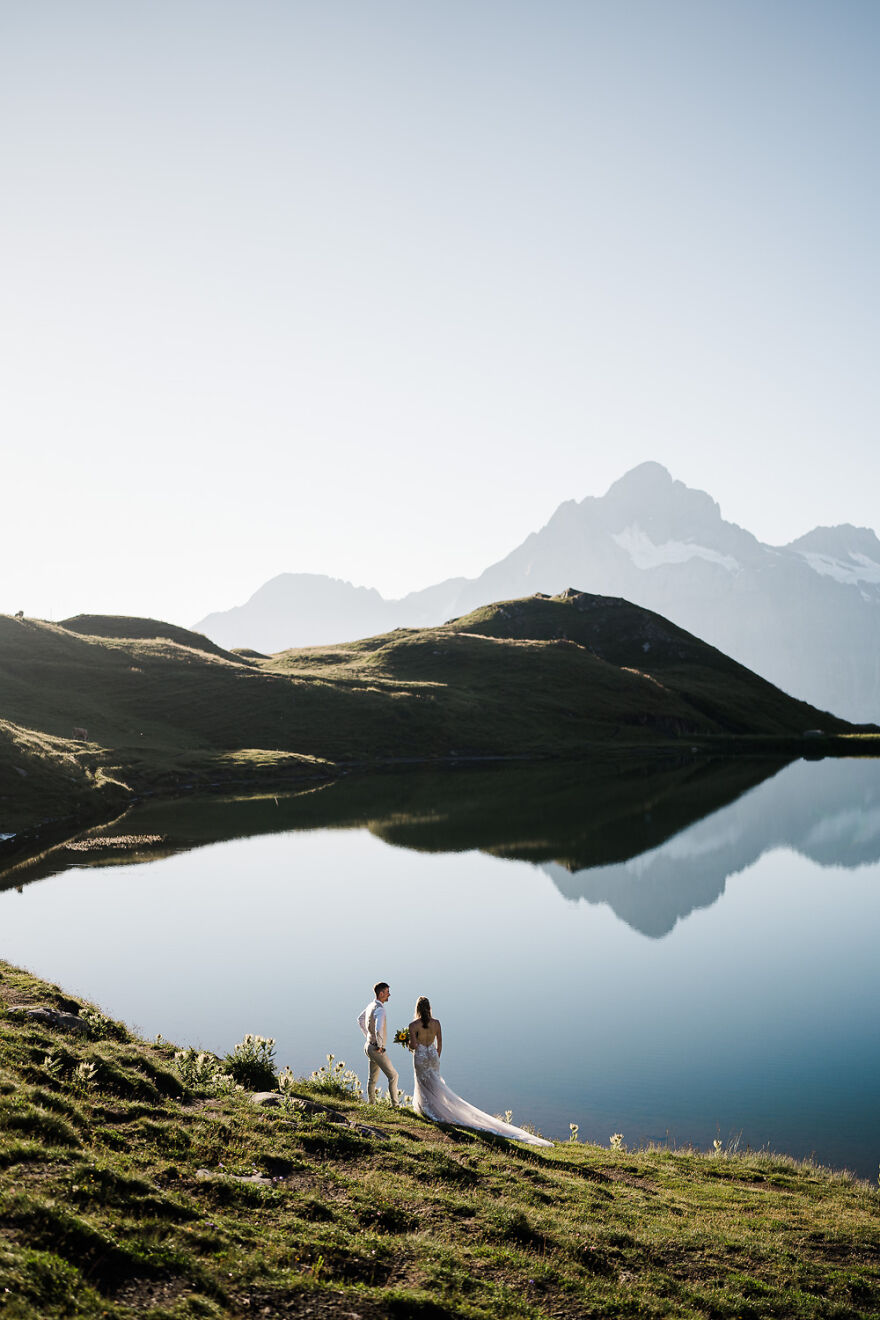 Enjoying The Mountain Views After A Sunrise Ceremony