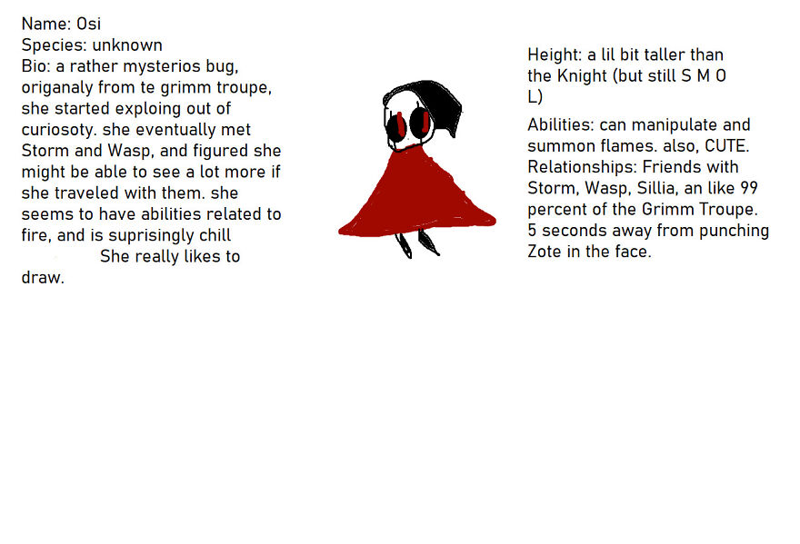 I Made Some Hollow Knight Ocs (!spoilers!)