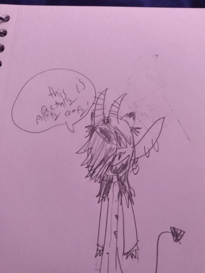 My Oc(Gremlin) Wearing A Garfield Onesie :d