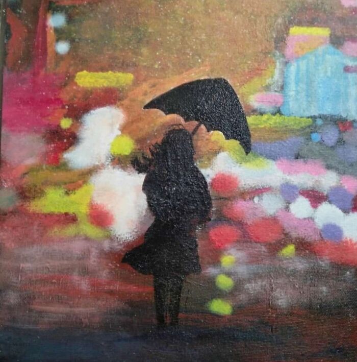 Not An Artist, Did It Just To Kill Time And Because I Had A Spare Canvas Board