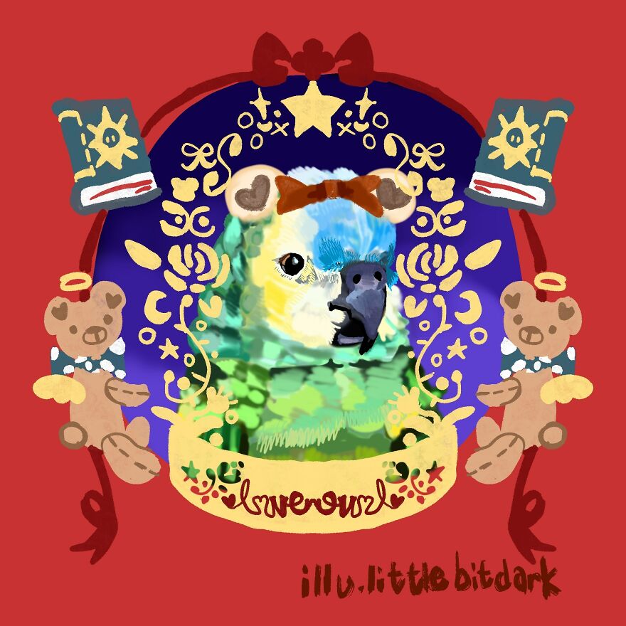 Cuddly Amazon Parrot