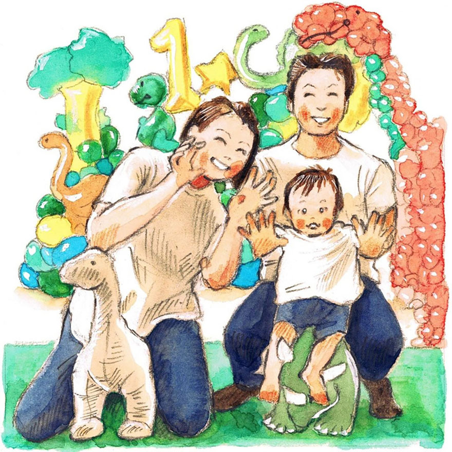 Japanese Artist Draws The Simplicity And Warmth Of People In Their Everyday Lives