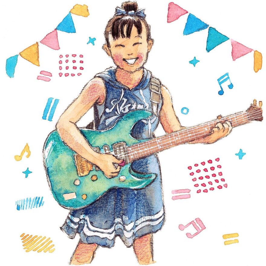 Japanese Artist Draws The Simplicity And Warmth Of People In Their Everyday Lives