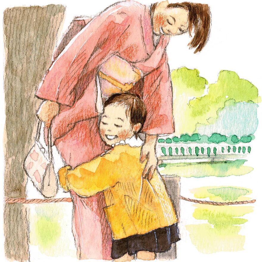 Japanese Artist Draws The Simplicity And Warmth Of People In Their Everyday Lives