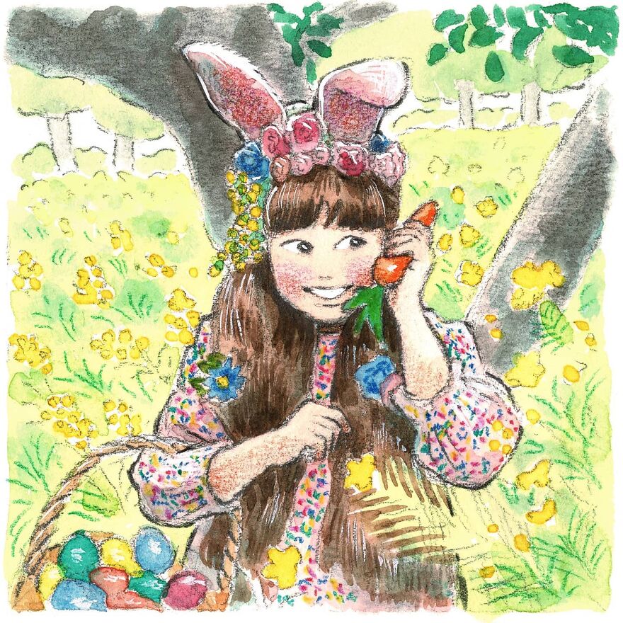 Japanese Artist Draws The Simplicity And Warmth Of People In Their Everyday Lives