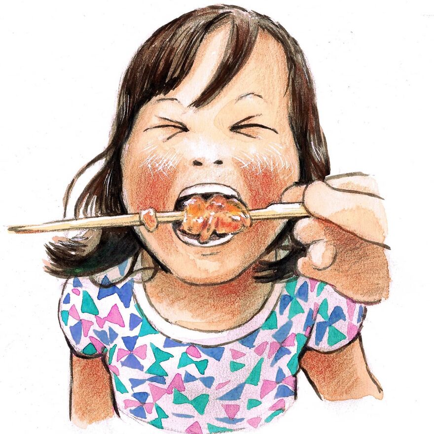 Japanese Artist Draws The Simplicity And Warmth Of People In Their Everyday Lives