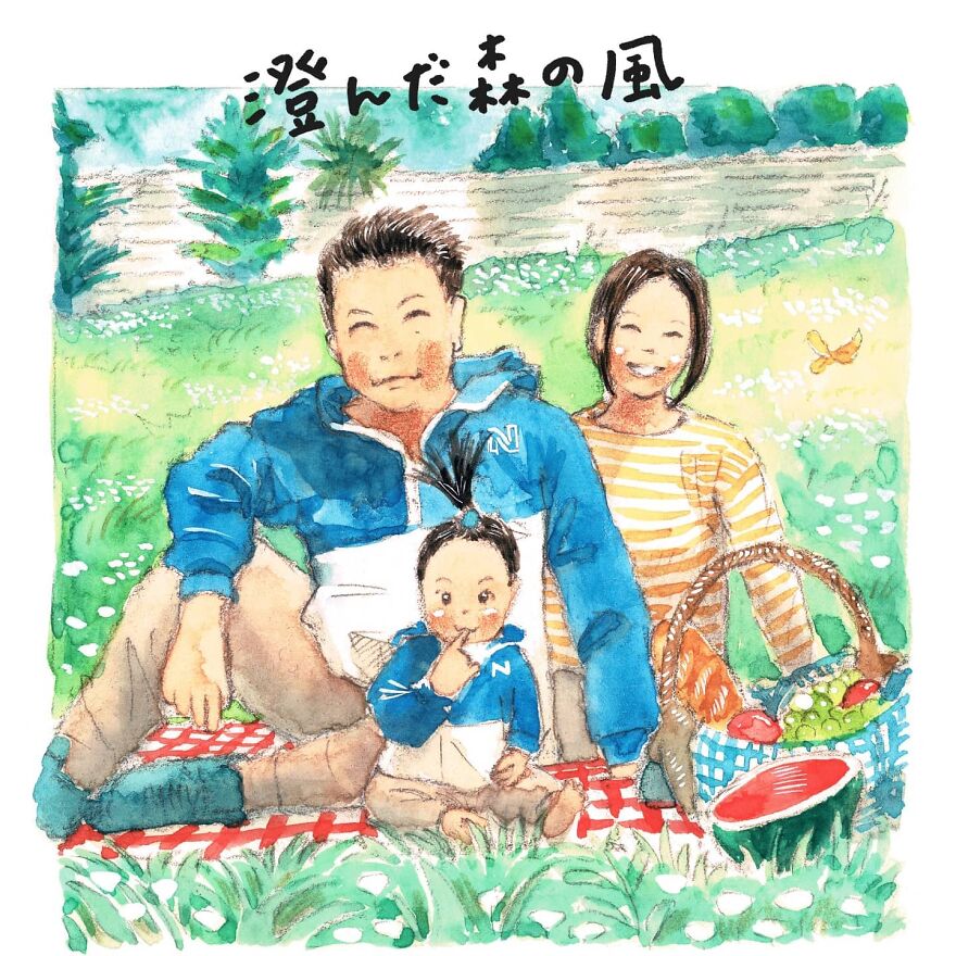 Japanese Artist Draws The Simplicity And Warmth Of People In Their Everyday Lives