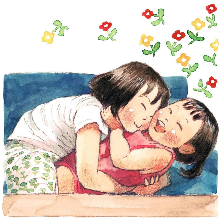 Japanese Artist Draws The Simplicity And Warmth Of People In Their Everyday Lives