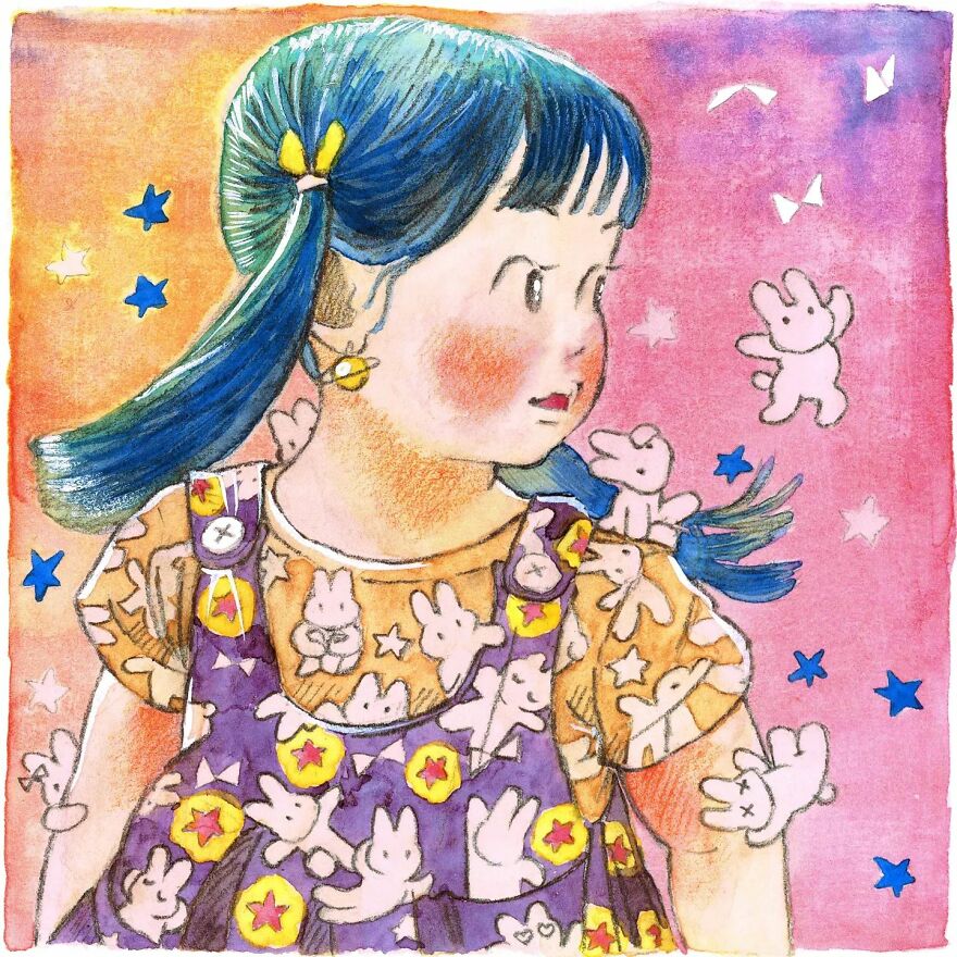 Japanese Artist Draws The Simplicity And Warmth Of People In Their Everyday Lives