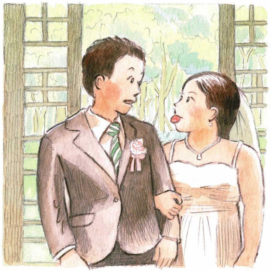 Japanese Artist Draws The Simplicity And Warmth Of People In Their Everyday Lives