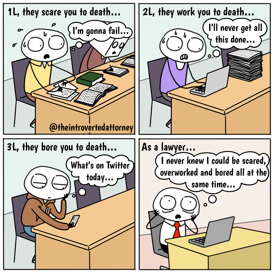 25 Comics Drawn By A Disgruntled Lawyer That Anyone With A Corporate Job Can Relate To