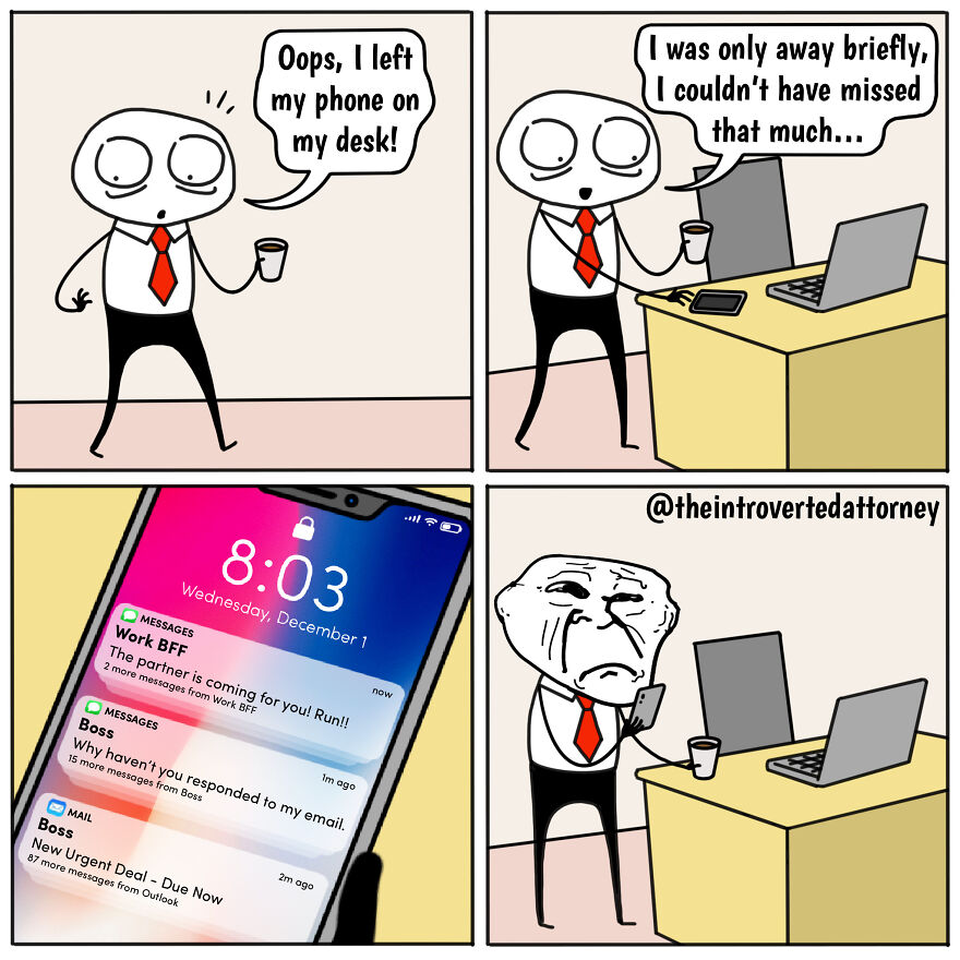 25 Comics Drawn By A Disgruntled Lawyer That Anyone With A Corporate Job Can Relate To