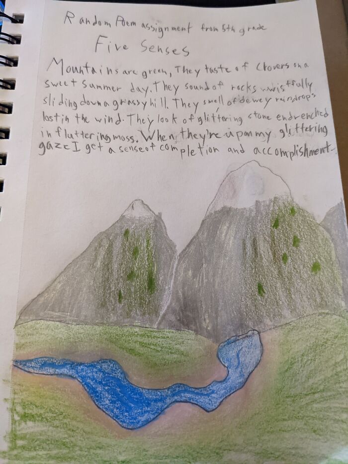 This Is My (Edited) Poem From 5th Grade. And A Bit Of Artwork In The Mix ;)