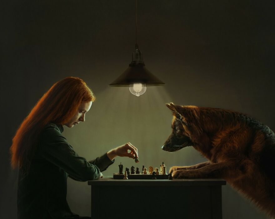 Photographer Creates Images To Highlight The Strong Bond Between Humans And Animals (44 Pics)