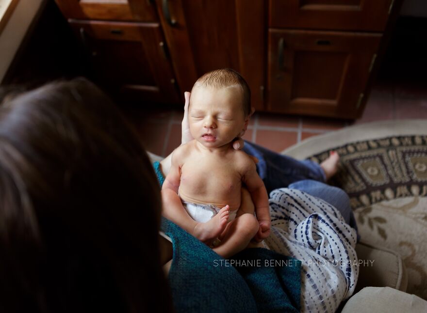 A photograph of a newborn