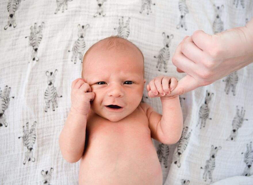 A photograph of a newborn