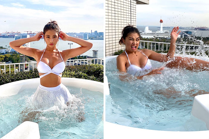 Thai Model Shows The Reality Behind The Perfect Instagram Photos (New Pics)
