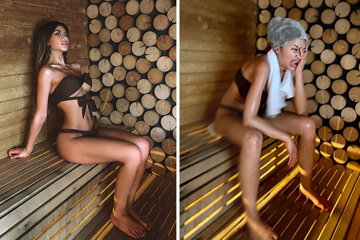 Thai Model Shows The Reality Behind The Perfect Instagram Photos (New Pics)