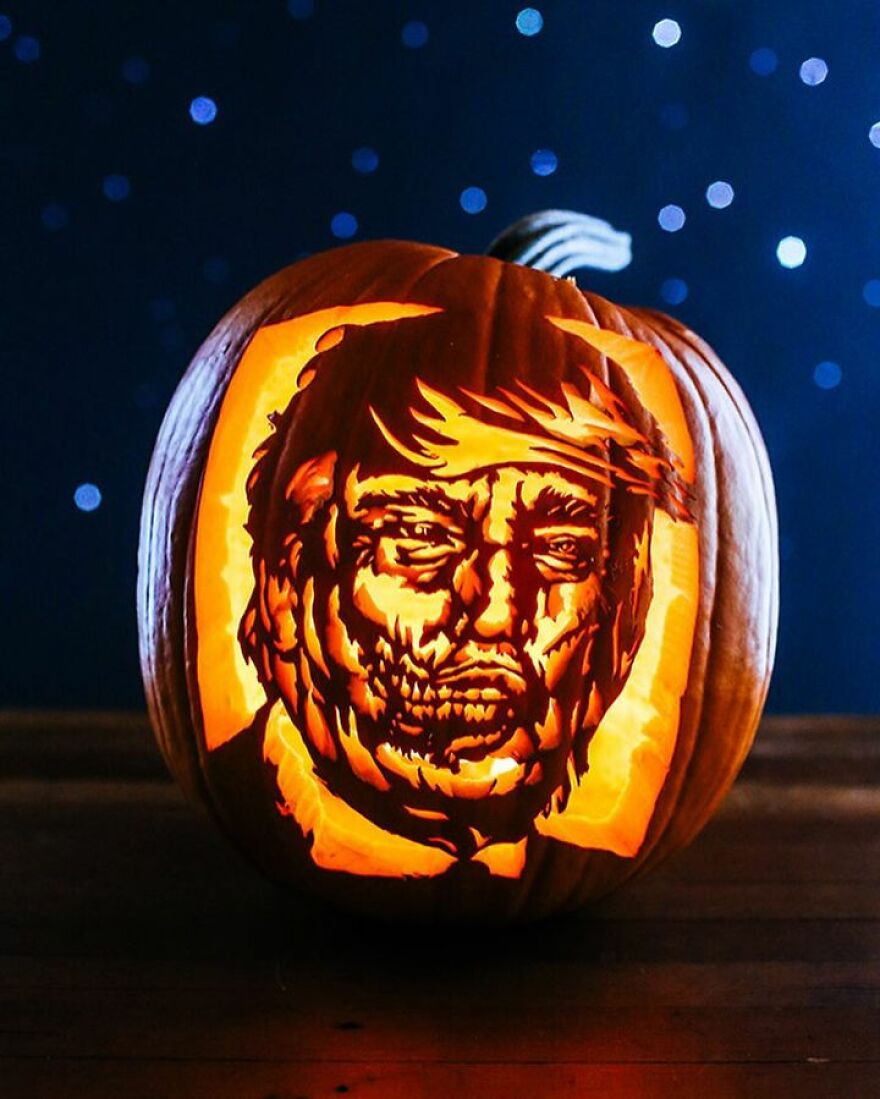 This Artist Takes Pumpkin Carving To Another Level And It's Scarily Good