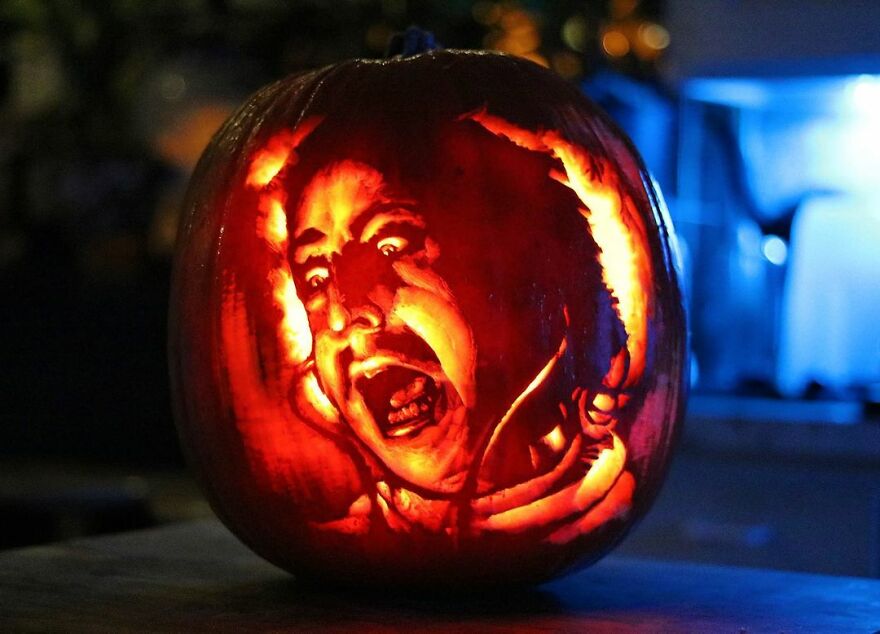 This Artist Takes Pumpkin Carving To Another Level And It's Scarily Good