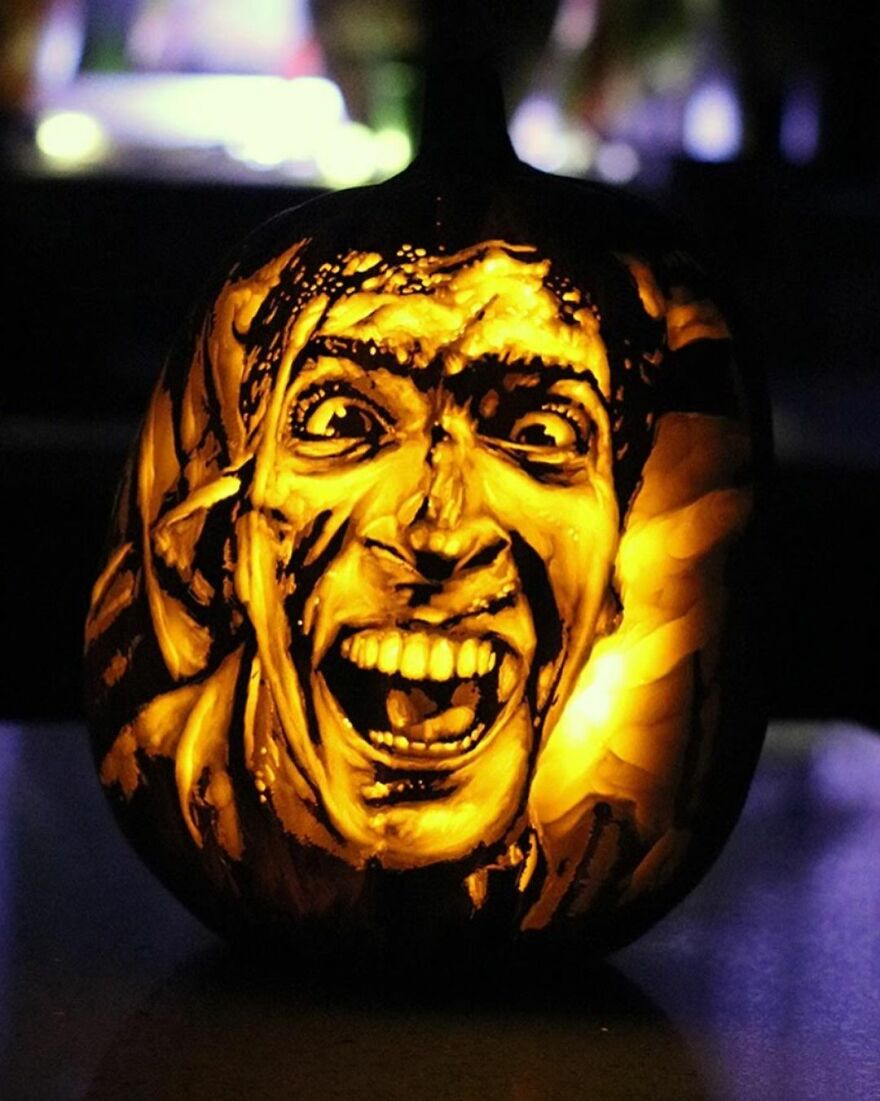 This Artist Takes Pumpkin Carving To Another Level And It's Scarily Good