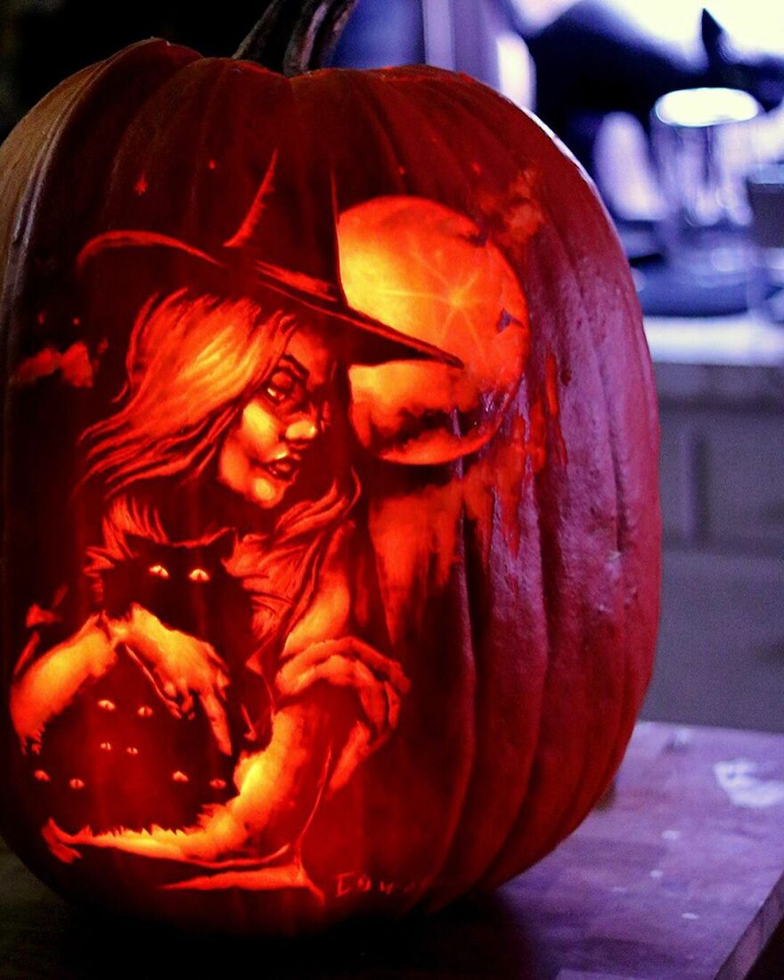This Artist Takes Pumpkin Carving To Another Level And It's Scarily Good