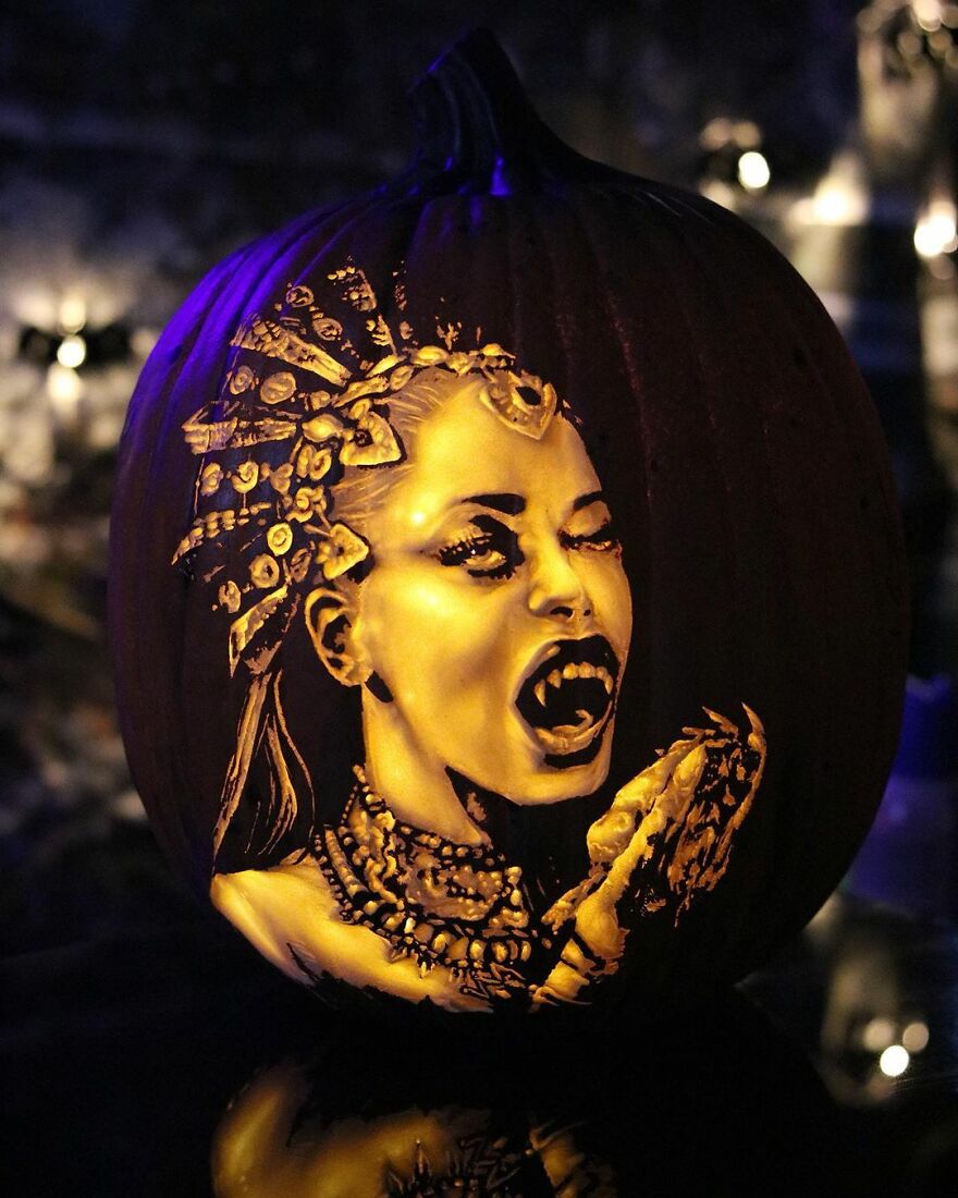 This Artist Takes Pumpkin Carving To Another Level And It's Scarily Good