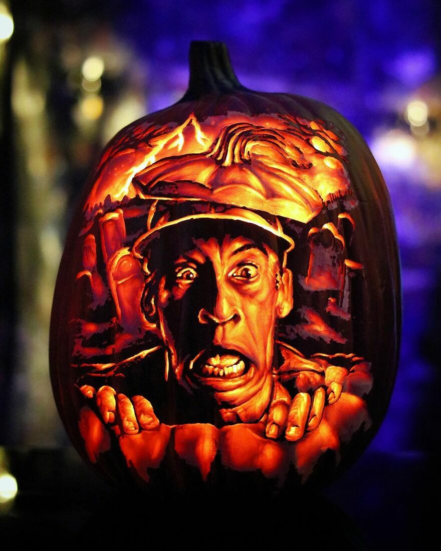 This Artist Takes Pumpkin Carving To Another Level And It's Scarily Good