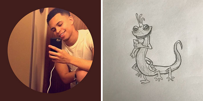 This Guy Is Trolling His Followers By Drawing Their Avatars And They Approve Of The Result