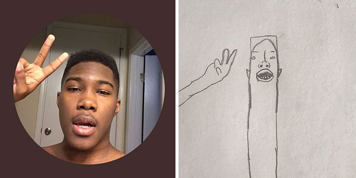 This Guy Is Trolling His Followers By Drawing Their Avatars And They Approve Of The Result