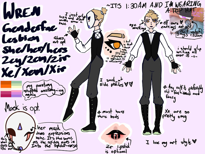 Ref Sheet For Main Sona